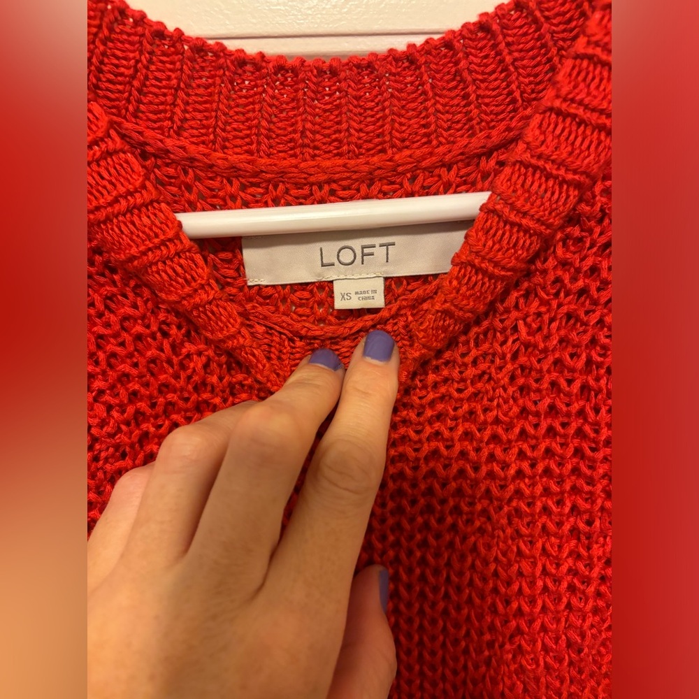Loft knit sweater tank